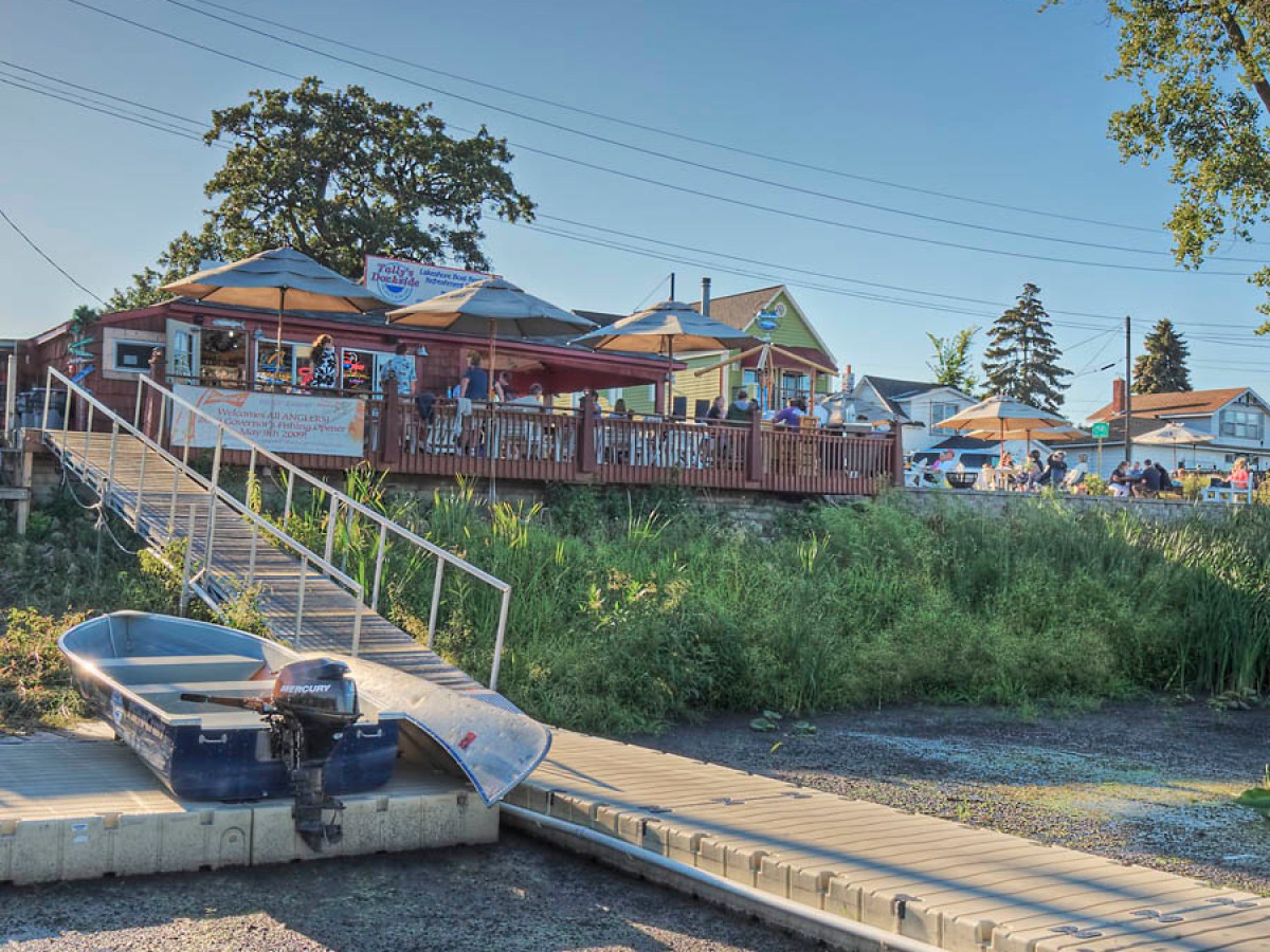 Tally's Dockside view from Marina