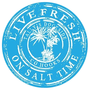Live Fresh Stay Salty blue sticker