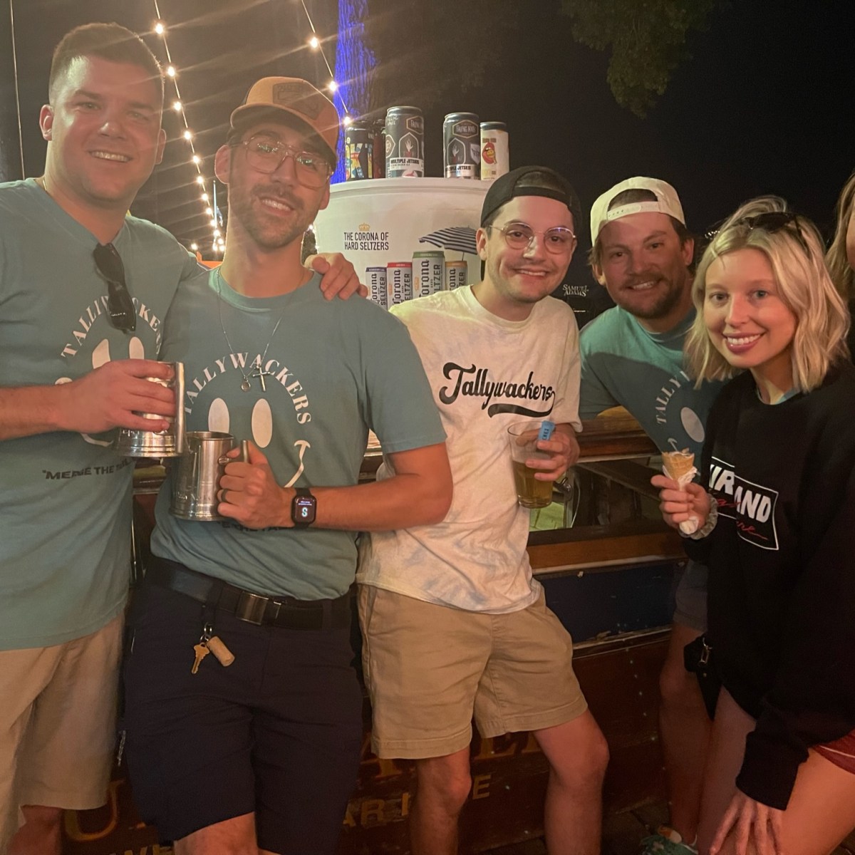 a group of people posing for a photo